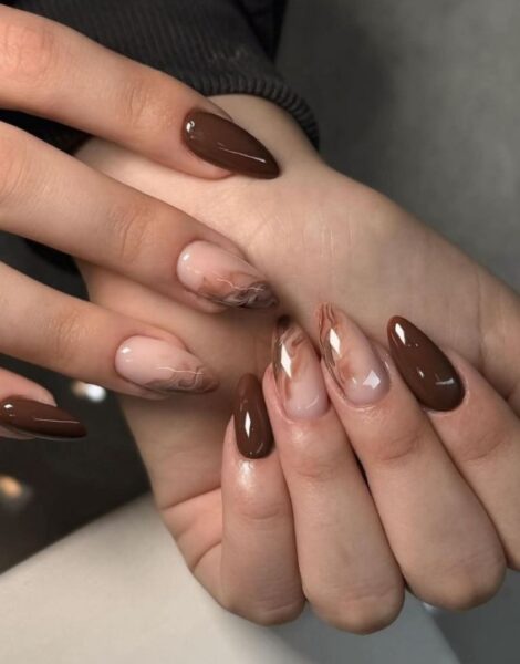 Czekoladowy manicure.