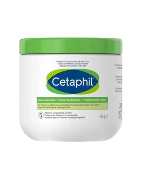 Nawilżający krem do ciała do skóry suchej i wrażliwej Cetaphil. Zdjęcie produktowe.