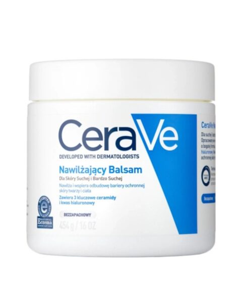 Nawilżający balsam do ciała CeraVe. Zdjęcie produktowe.