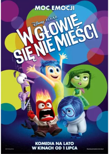 Plakat filmu W głowie się nie mieści (Inside Out) (2015).