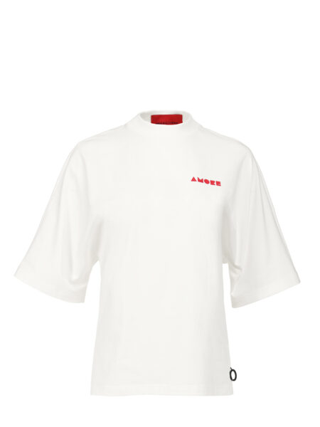 Biały T-shirt AMORE - Ania Kuczyńska