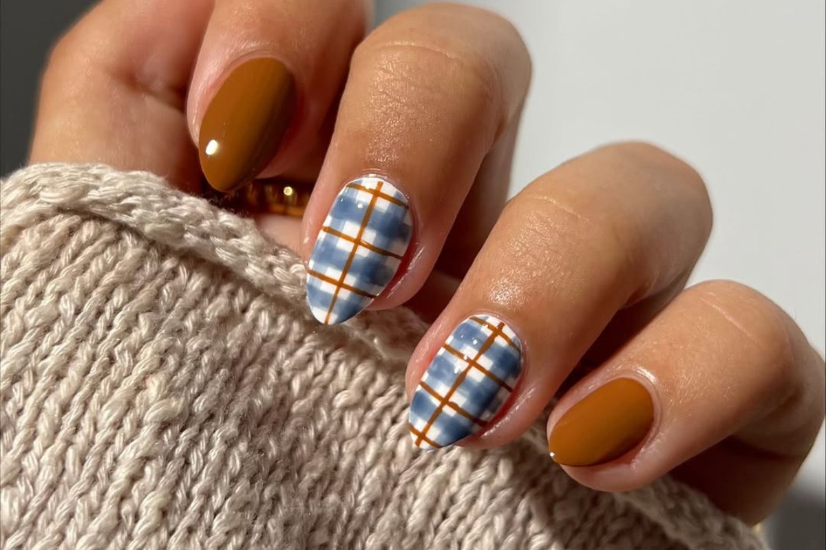 Manicure w kratkę – najmodniejszy trend, który łączy modę i urodę sezonu jesiennego 2025