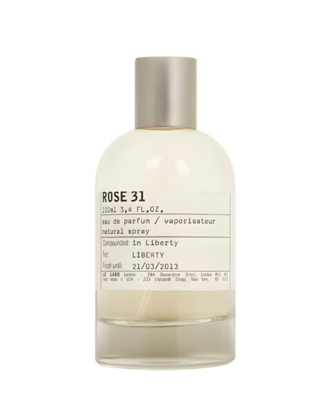 Perfumy unisex na jesień 2025: Le Labo Rose 31. Zdjęcie produktowe.
