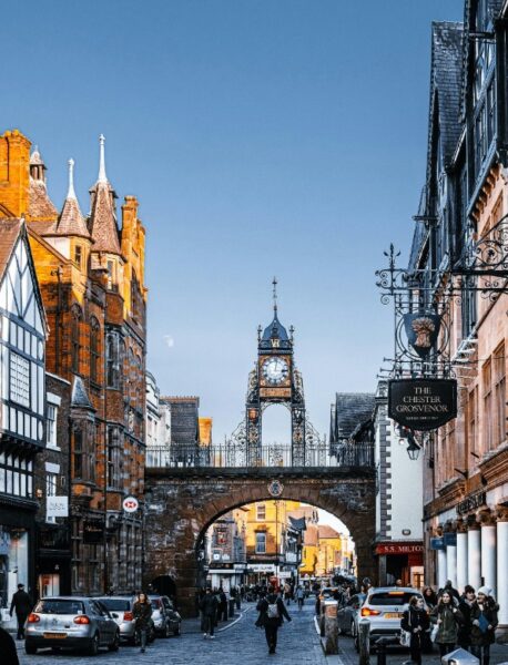 Miasto Chester w Anglii.