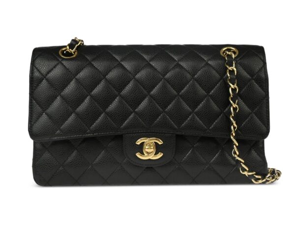 Czarny Flap Bag Chanel - skóra "Caviar"