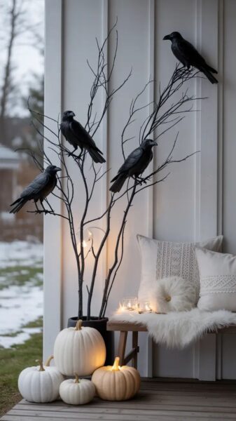 Halloweenowe dekoracje.
