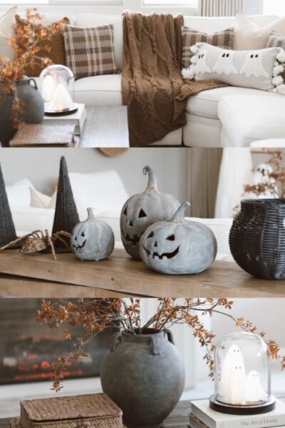 Wnętrze w klimacie halloween.
