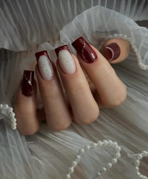 Blood moon manicure.