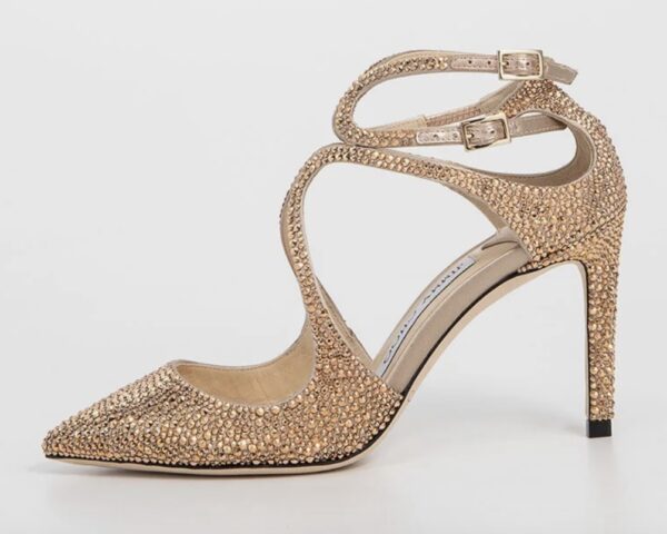 Złote szpilki Lancer - Jimmy Choo /Zalando-lounge.pl